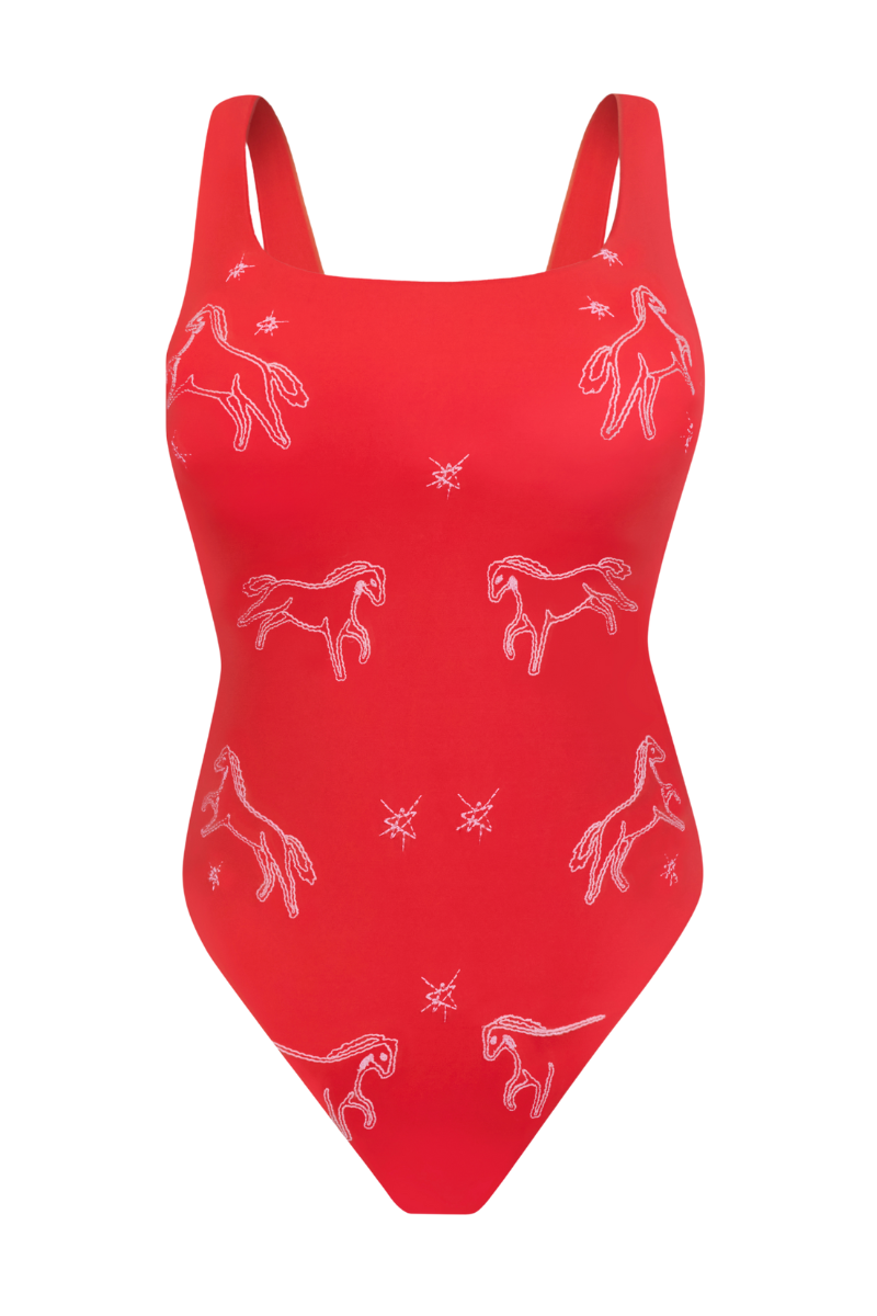 Camille One Piece Crimson